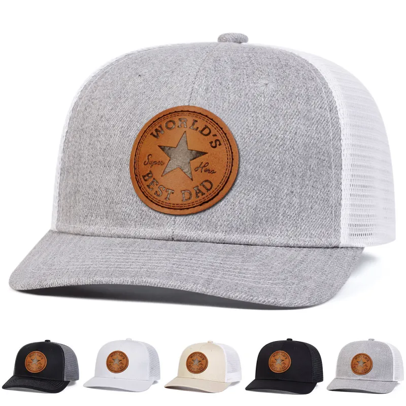 Mens World's Best Dad Adjustable Trucker Hat sold by FloralTrip