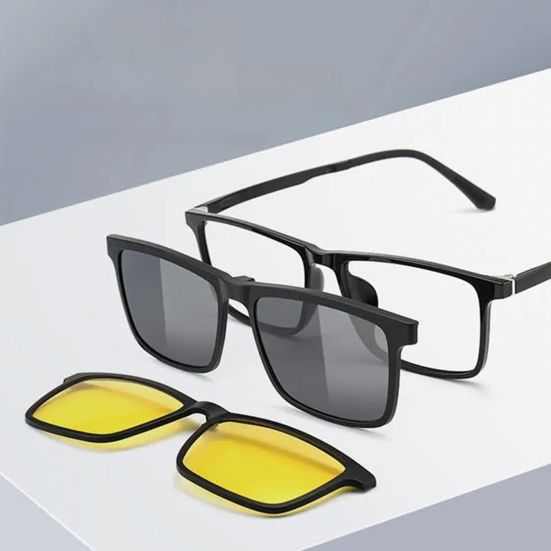 3Pcs Magnetic Clip-on Lens & Eyeglass Frames Sunglasses sold by FloralTrip
