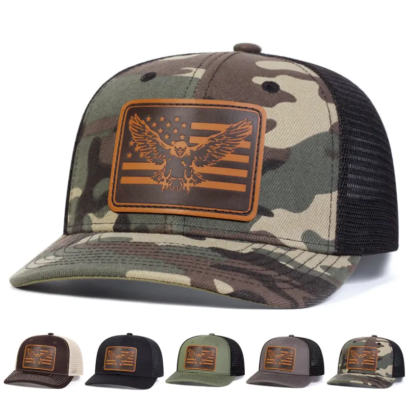 Flying Eagle Flag Adjustable Trucker Hat sold by FloralTrip