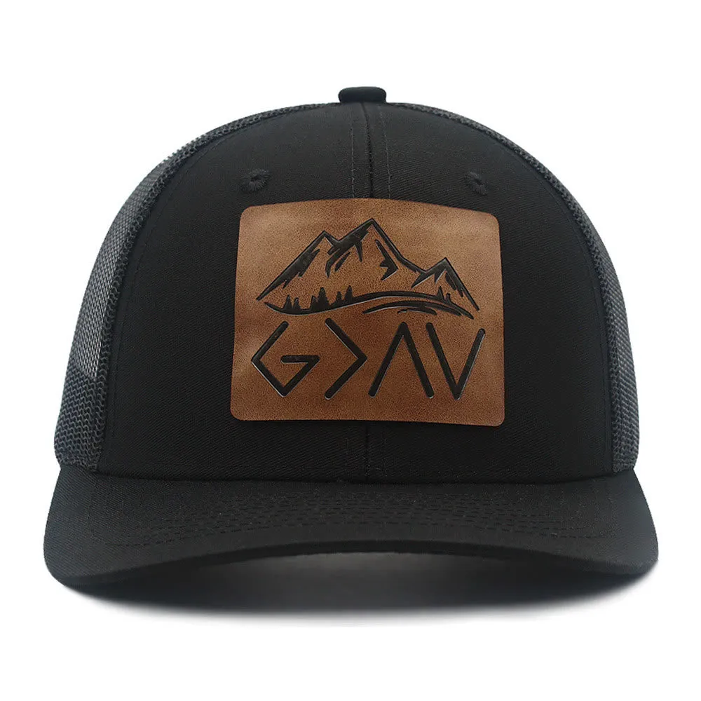 God Is Greater Than The Highs And Lows Adjustable Trucker Hat sold by FloralTrip
