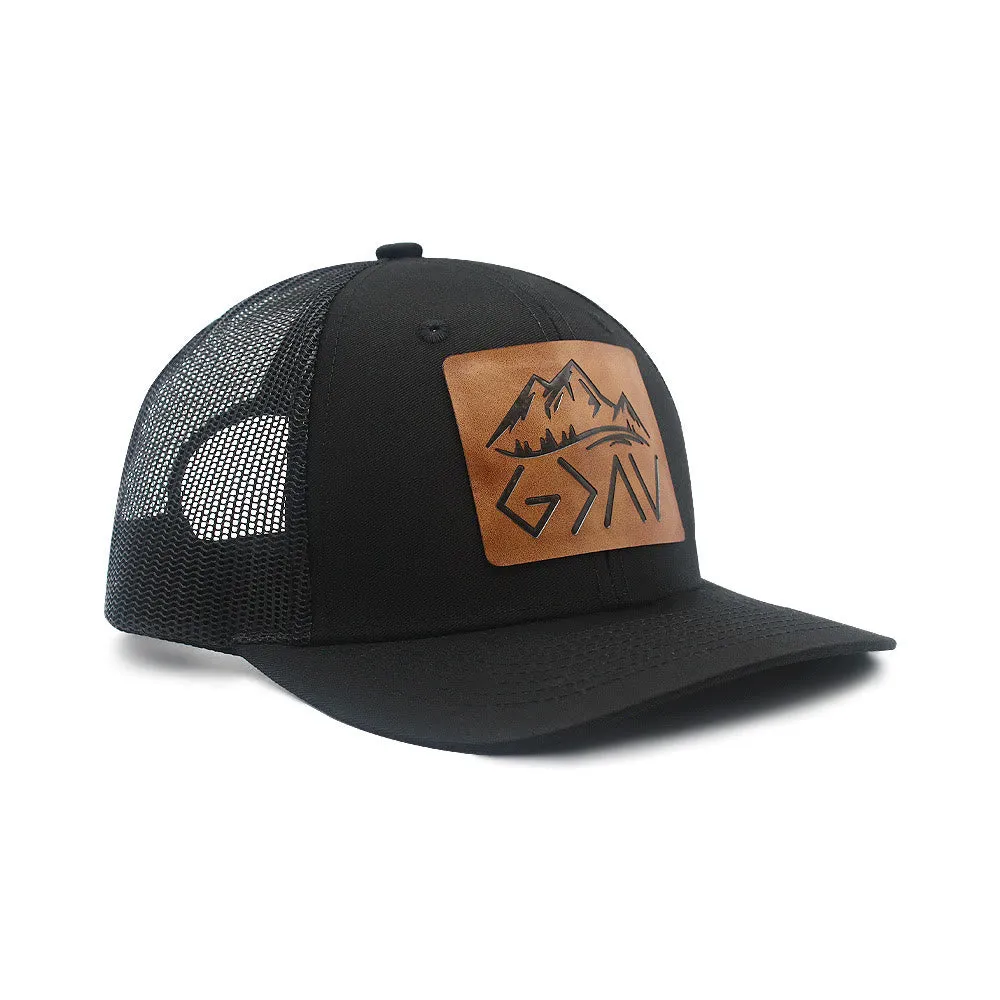God Is Greater Than The Highs And Lows Adjustable Trucker Hat sold by FloralTrip product image thumbnail 4