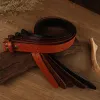 Western Flower Embossed DIY Leather Belt Strap without Belt Buckle sold by FloralTrip