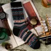 Clearance: Ethnic Striped Print Cotton Crew Socks sold by FloralTrip