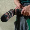 Clearance: Ethnic Striped Print Cotton Crew Socks sold by FloralTrip