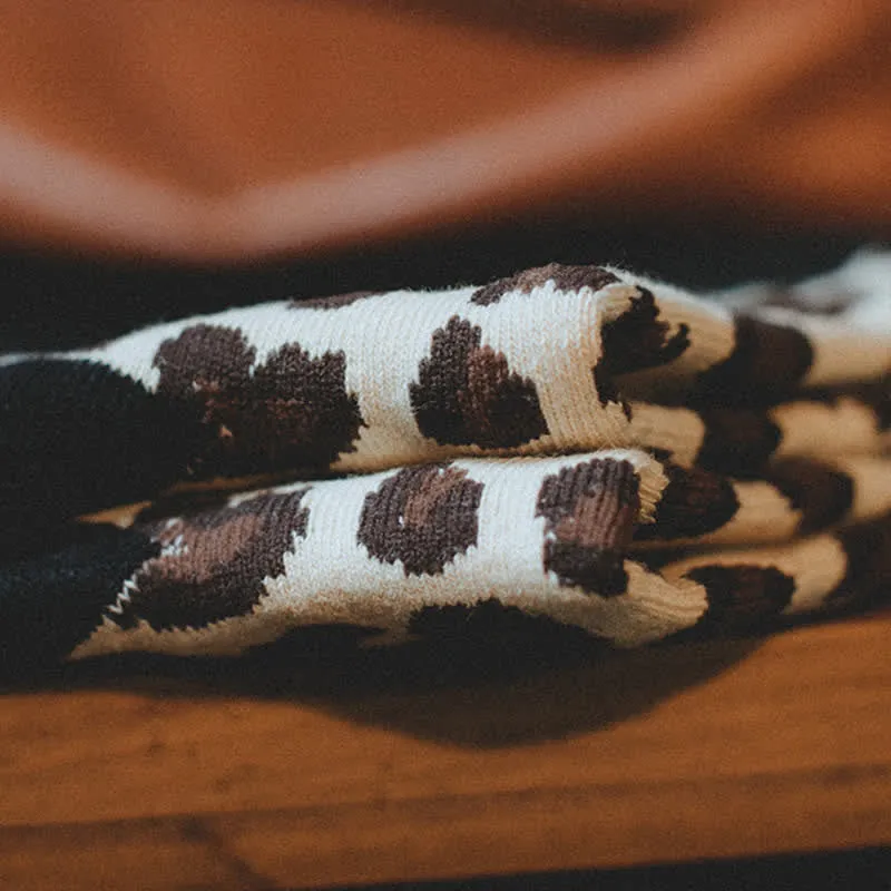 Clearance: Men's Leopard Animal Print Crew Socks sold by FloralTrip product image thumbnail 5