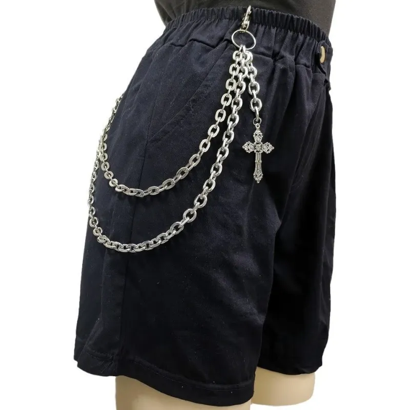Cross Belt Chain Double Layers Gothic Waist Chain sold by FloralTrip