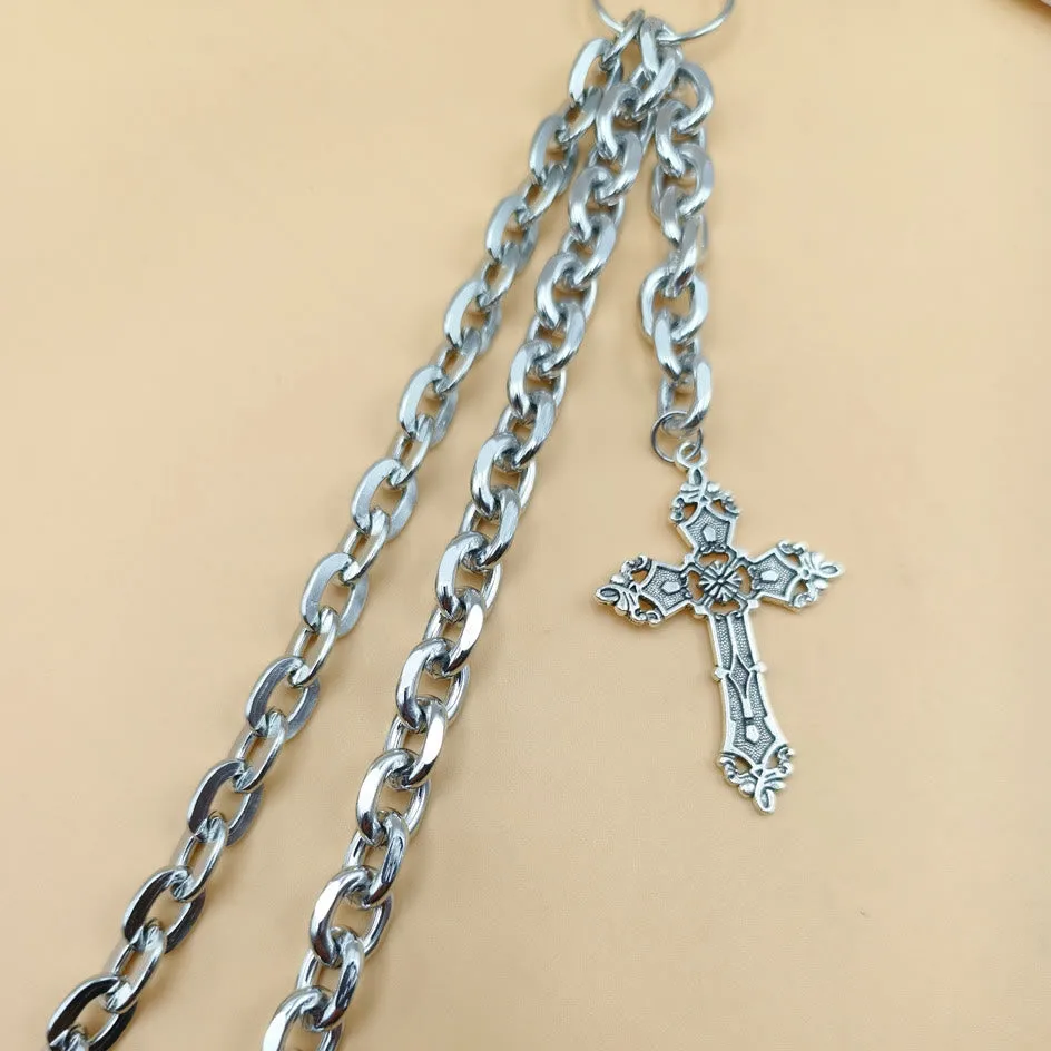 Cross Belt Chain Double Layers Gothic Waist Chain sold by FloralTrip product image thumbnail 4