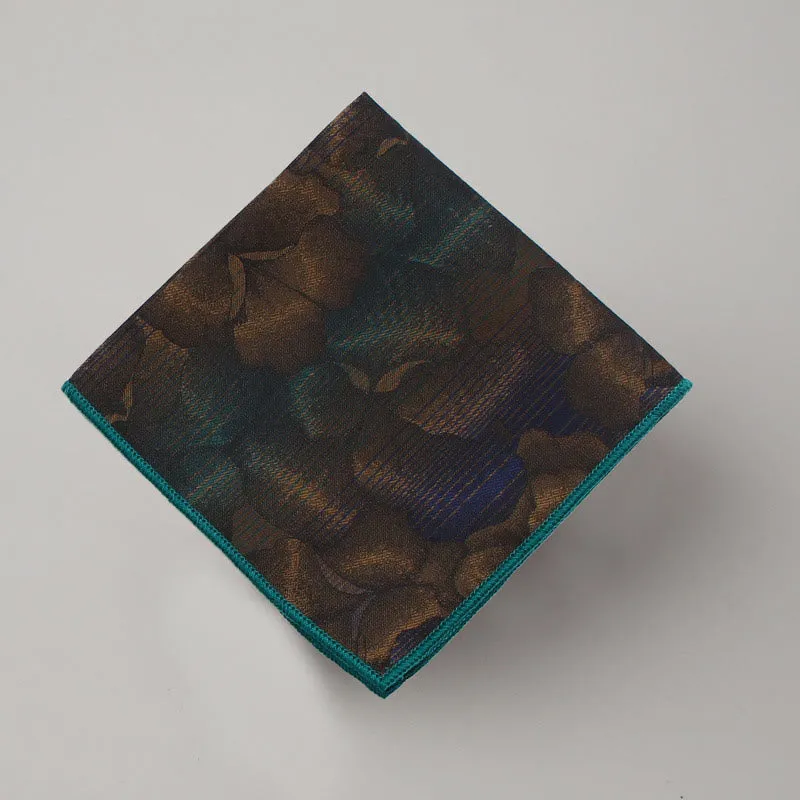 Men's Dark Color Flower Pattern Necktie Pocket Square Set sold by FloralTrip product image thumbnail 4