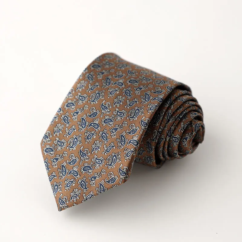 Men's Retro Mini Floral Pattern Necktie sold by FloralTrip
