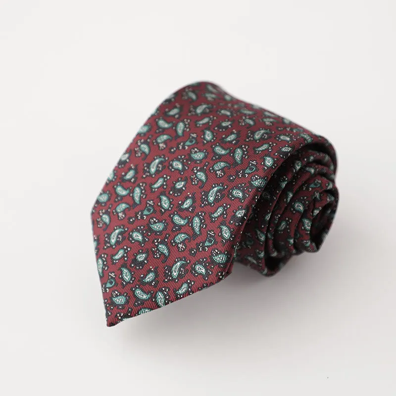 Men's Retro Mini Floral Pattern Necktie sold by FloralTrip product image thumbnail 4