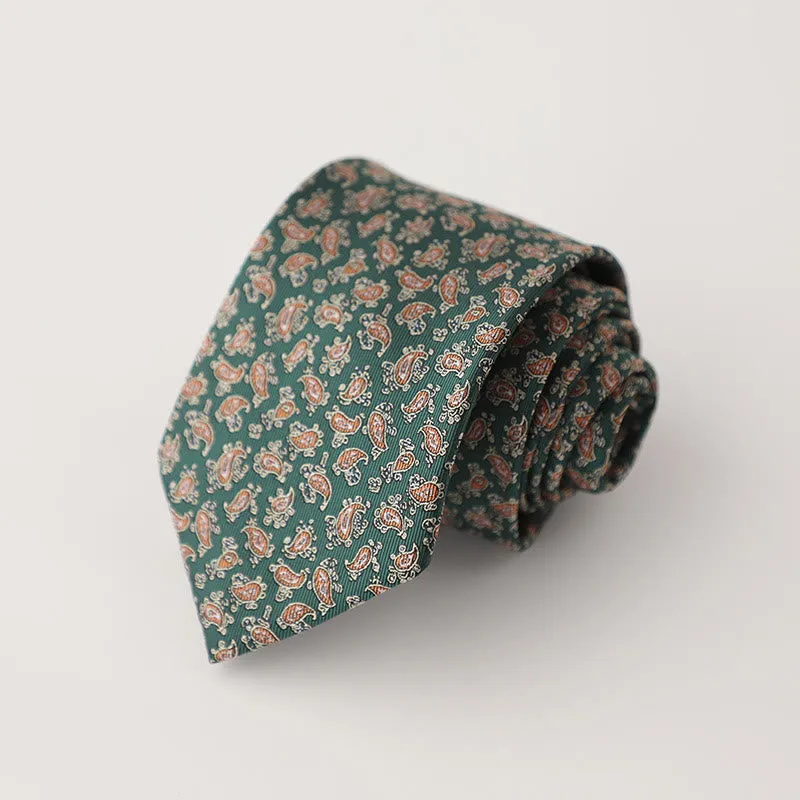 Men's Retro Mini Floral Pattern Necktie sold by FloralTrip product image thumbnail 3