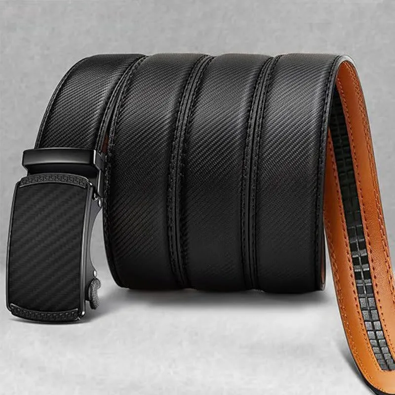 Men's Business Sliding Ratchet Geniune Leather Belt sold by FloralTrip