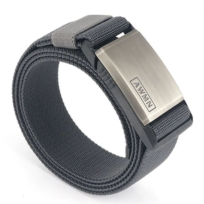 Men's Stretch Nylon Magnetic Clasp Buckle Belt sold by FloralTrip