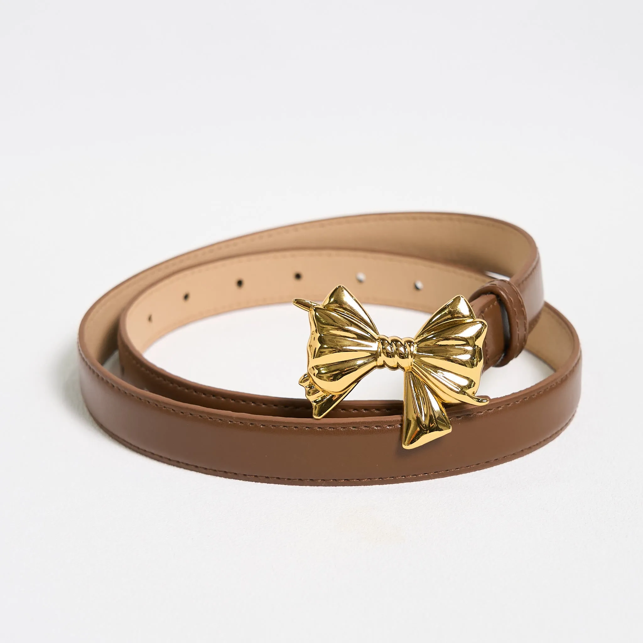 Women's Western Cowgirl Bowknot Buckle Leather Belt sold by FloralTrip product image thumbnail 3