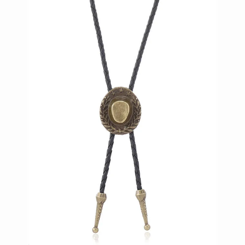 Bronze Charm Cowboy Hat Pendant Bolo Tie sold by FloralTrip product image thumbnail 4