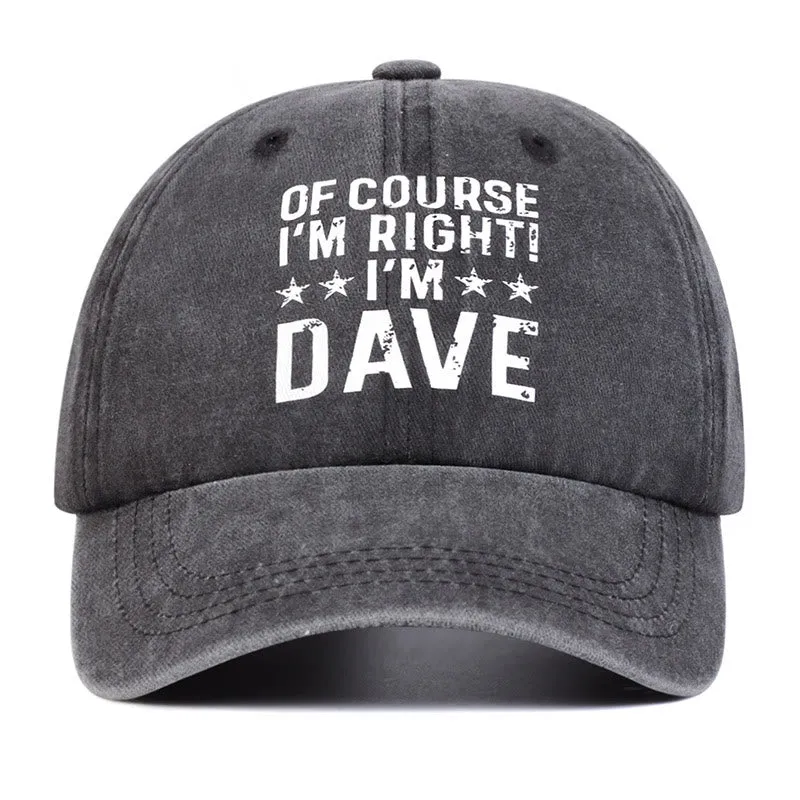 Of Course I'm Right Adjustable Baseball Cap sold by FloralTrip