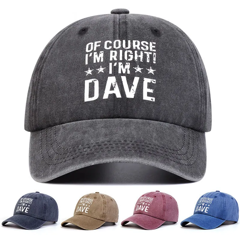 Of Course I'm Right Adjustable Baseball Cap sold by FloralTrip product image thumbnail 4