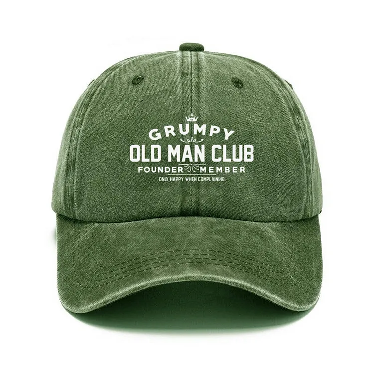 Grumpy Old Man Club Adjustable Baseball Cap sold by FloralTrip product image thumbnail 5