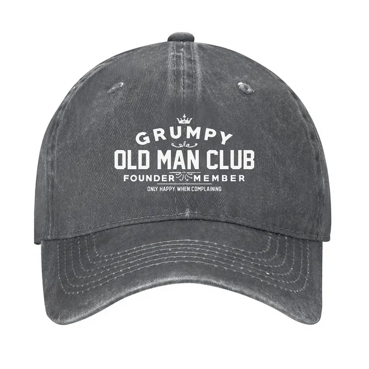 Grumpy Old Man Club Adjustable Baseball Cap sold by FloralTrip
