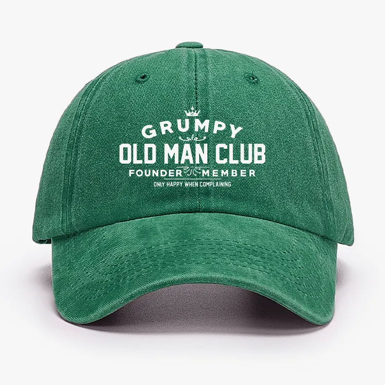 Grumpy Old Man Club Adjustable Baseball Cap sold by FloralTrip product image thumbnail 4