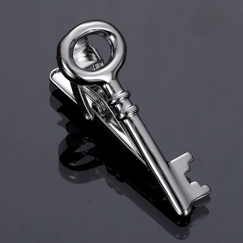 Gold Silver Key Tie Bar For Men's Wear sold by FloralTrip product image thumbnail 3