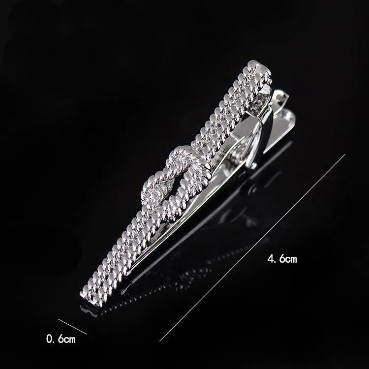 Twist Pattern Tie Clip For Daily Suit sold by FloralTrip product image thumbnail 3