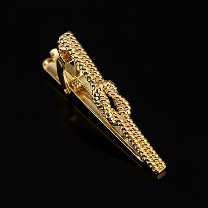 Twist Pattern Tie Clip For Daily Suit sold by FloralTrip