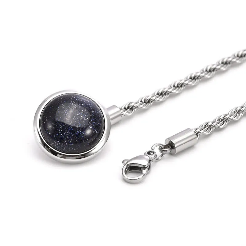 Men's Classic Natural Gemstone Lapel Chain Suit Brooch With Hanging Chain sold by FloralTrip product image thumbnail 4