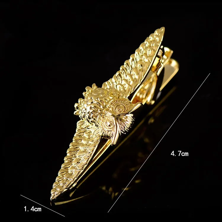 Pasador de corbata dorado con búho volador para hombre sold by FloralTrip product image thumbnail 3
