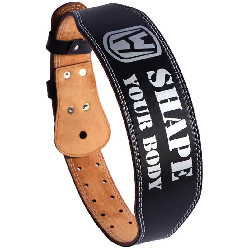 Weight Lifting Padded Lumbar Back Support Tapered Leather Belt sold by FloralTrip