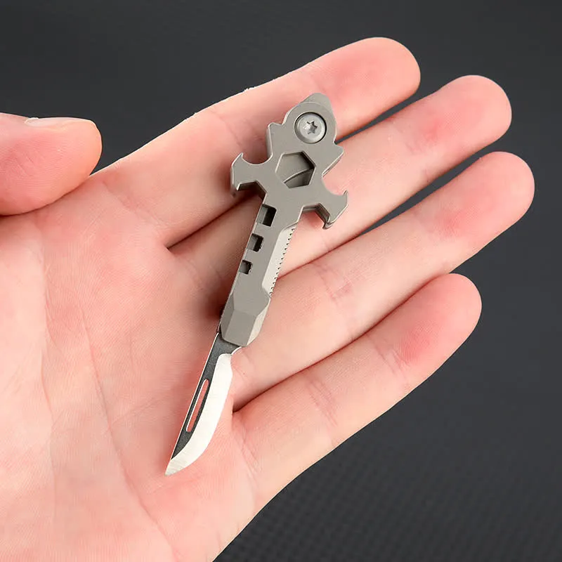 Cross Multi-functional Titanium Mini Folding Knife Keychain sold by FloralTrip product image thumbnail 3