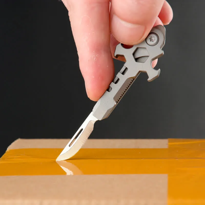 Cross Multi-functional Titanium Mini Folding Knife Keychain sold by FloralTrip product image thumbnail 4