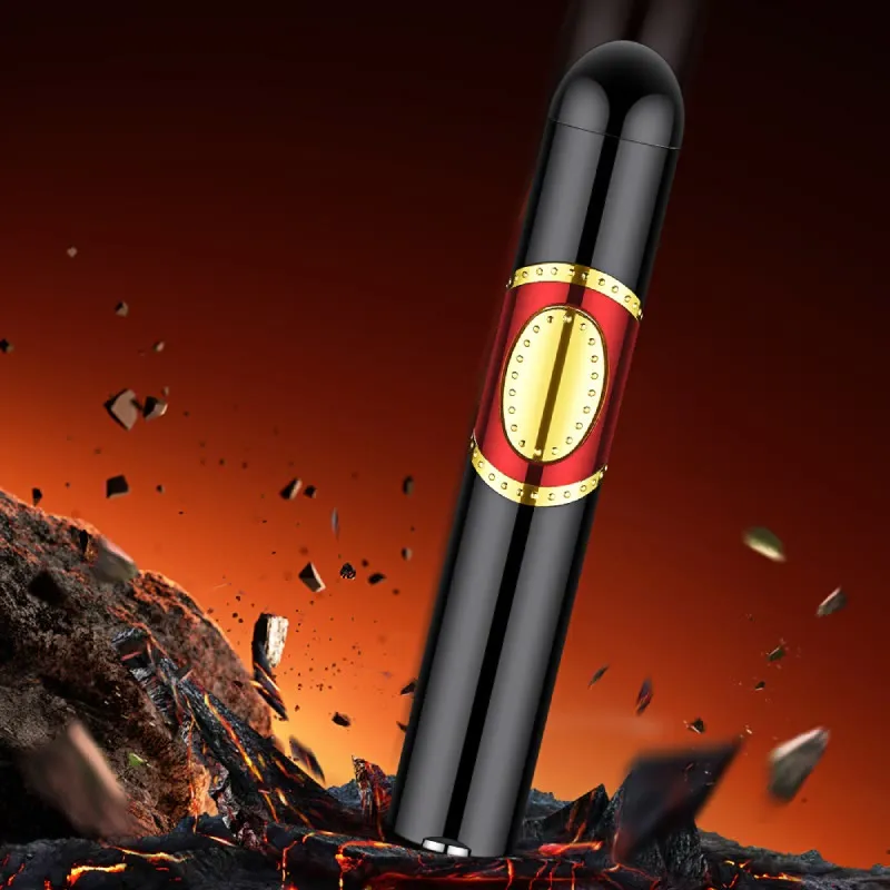 3 In 1 Triple Burner Lighter With Built-In Cigar Punch And Cigar Needle sold by FloralTrip product image thumbnail 4