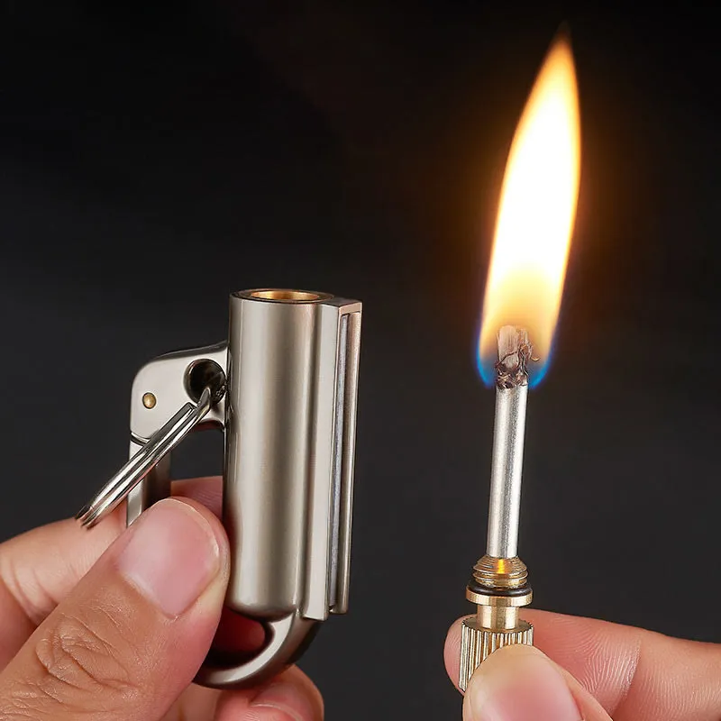 Windproof Portable Ten Thousand Matches Keychain Kerosene Lighter sold by FloralTrip product image thumbnail 3
