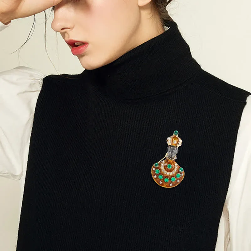 Unisex Medieval Large Unusual Genie Costume Brooch sold by FloralTrip product image thumbnail 3