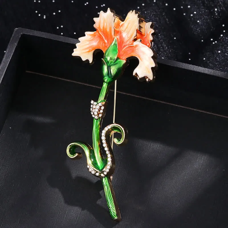 Women's Lovely Enameled Carnation Brooch sold by FloralTrip product image thumbnail 4