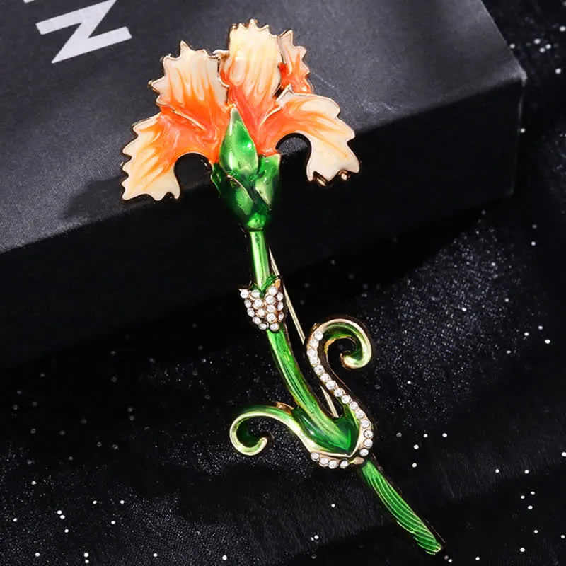 Women's Lovely Enameled Carnation Brooch sold by FloralTrip product image thumbnail 5