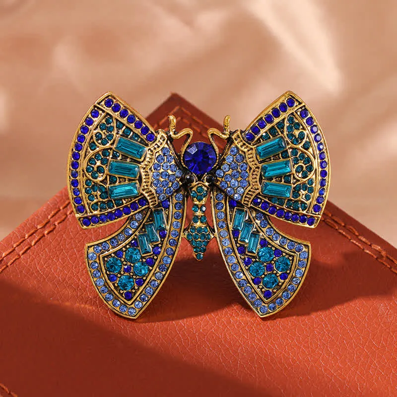 Women's Butterfly Art Decor Crystal Rhinestones Brooch sold by FloralTrip product image thumbnail 3