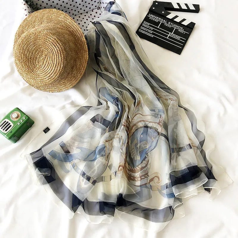 Women's Summer Beach Printed Lightweight Shawl Thin Scarf sold by FloralTrip