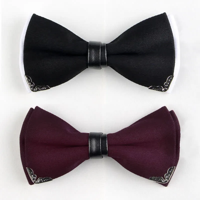 Clearance: Men's Classy Metal Trim Gold Bow Tie sold by FloralTrip product image thumbnail 2