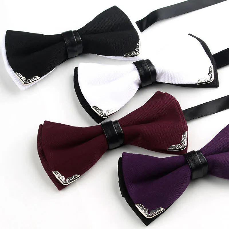 Clearance: Men's Classy Metal Trim Gold Bow Tie sold by FloralTrip product image thumbnail 4