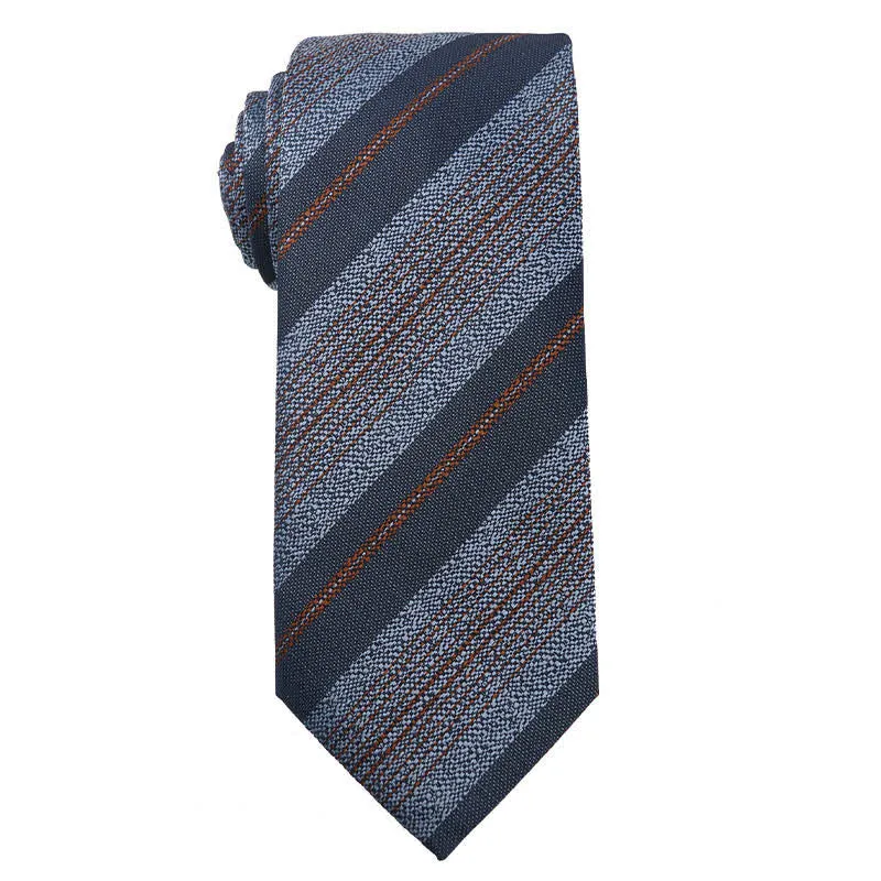 Clearance: Men's Blue Series Paisley Striped Necktie sold by FloralTrip