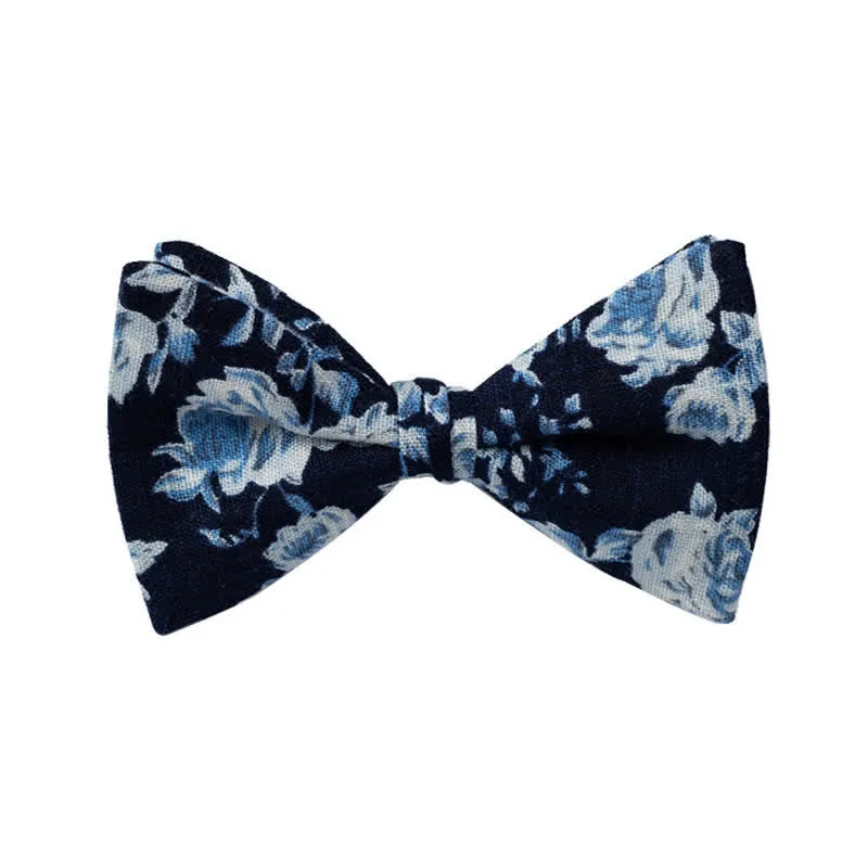 Clearance: Men's Graphic Floral Wedding Bow Tie sold by FloralTrip