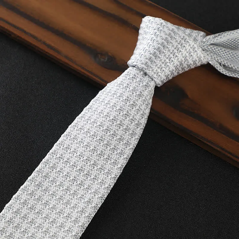 Clearance: Men's Houndstooth Plaid Knitted Necktie sold by FloralTrip