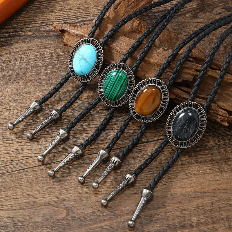 Clearance: Stunning Western Replica Stone Bolo Tie sold by FloralTrip product image thumbnail 2