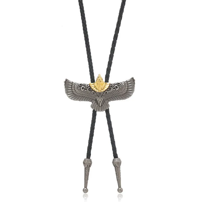 Clearance: Retro Flying Eagle Spreading Wings Bolo Tie sold by FloralTrip product image thumbnail 4
