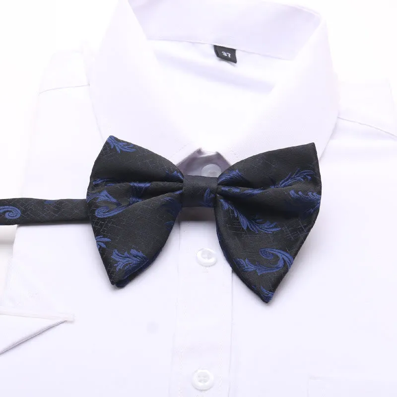 Clearance: Men's Abstract Floral Oversized Pointed Bow Tie sold by FloralTrip