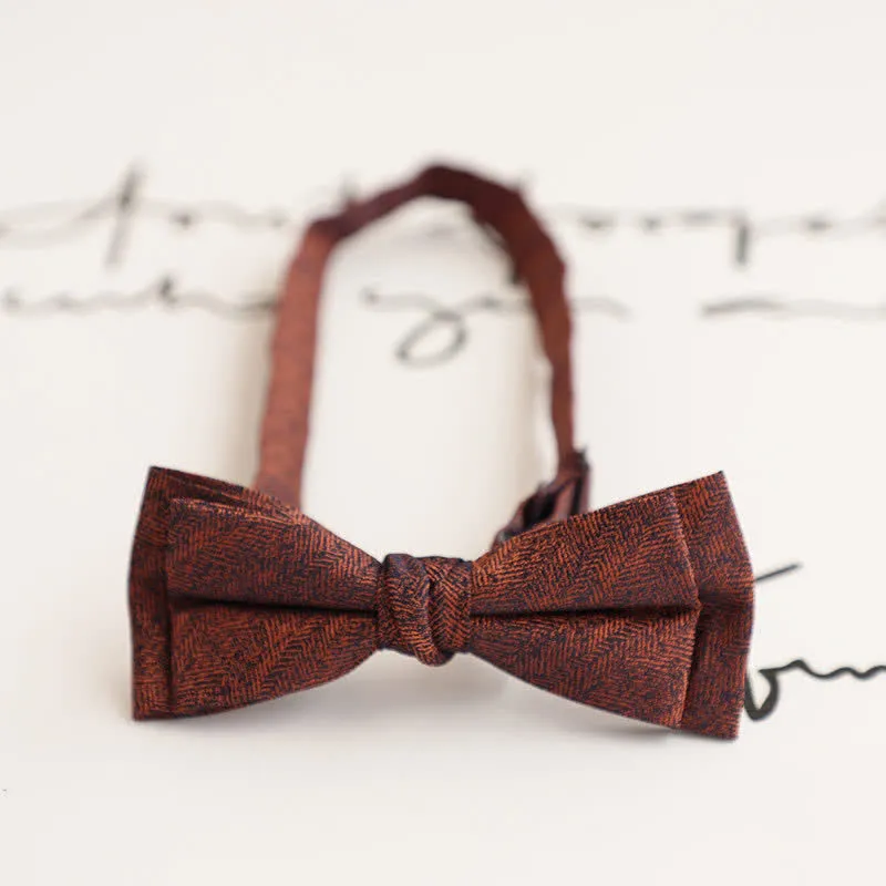 Clearance: Men's Retro Simple Solid Color Double Gentleman Bow Tie sold by FloralTrip product image thumbnail 5