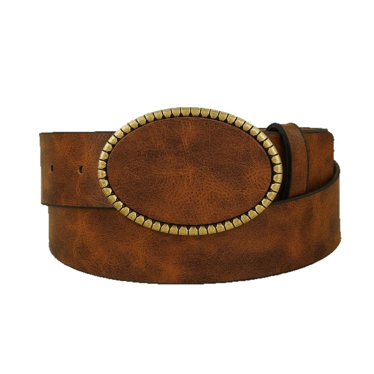 Women's Western Style Leopard Pattern Leather Belt sold by FloralTrip product image thumbnail 5