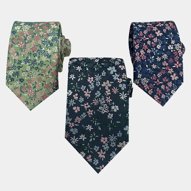 Men's Floral Flowers Spring Polyester Necktie sold by FloralTrip product image thumbnail 4